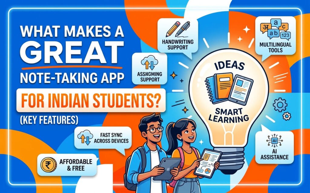 What Makes a Great Note-Taking App for Indian Students?