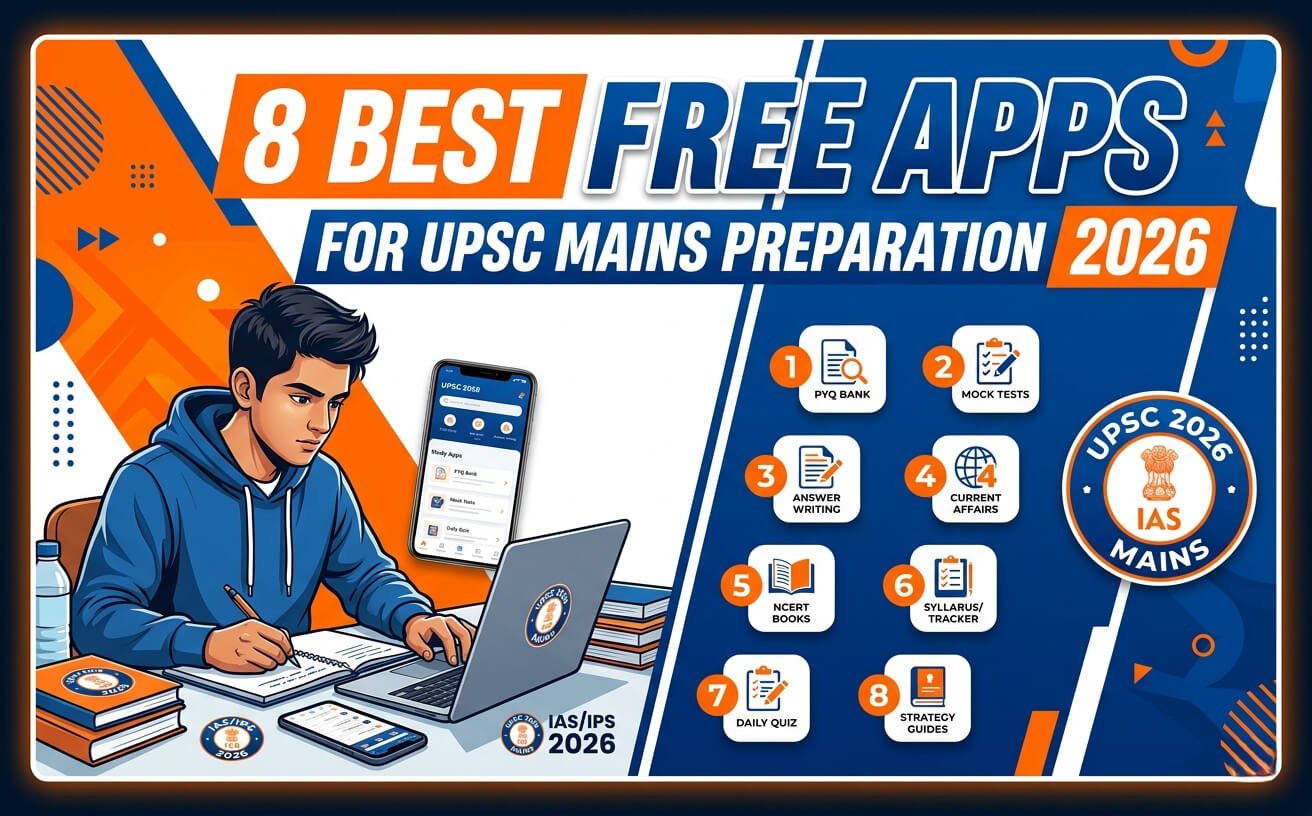 8 Best Free Apps for UPSC Mains Preparation 2026